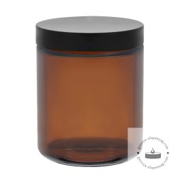 Barna üveg 250 ml kupakkal