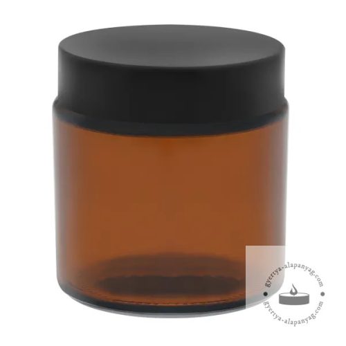 Barna üveg 120 ml kupakkal